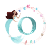 Customizable Monogram O Mermaid