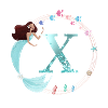 Customizable Monogram Z Mermaid