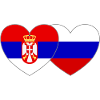 Serbia Russia Flag Heart