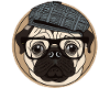 Retro Pug Dog Lovers