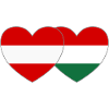 Austria Hungary Flag Heart