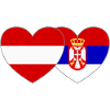 Austria Serbia Flag Heart