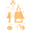 Halloween Hamster In Halloween Yard