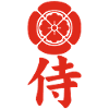 Samurai-Emblem des Oda-Clans (rot)