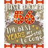 56 ° compleanno 56 anni design vintage, dicendo