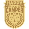 Holiday Happy Camper Logo