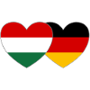 Hungary Germany Flag Heart