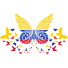 Venezuela Venezuela Venezuela Drapeau Papillons