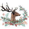 Festive deer