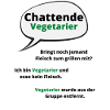 Vegetarierer lustiger Chat