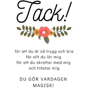 Present till fröken pedagog lärare skolavslutning