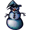 Schneehexe Schneemann