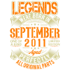 2011 September Birthday Legend