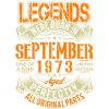 1973 September Birthday Legend