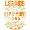 1985 September Birthday Legend