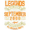 2000 September Birthday Legend