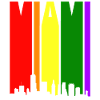 Miami Gay Pride Rainbow