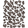 Snow leopard pattern dark