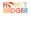 Bunte Honigdachs Retro