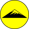 Mountains Symbol Circle