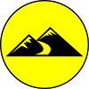 Mountains Icon Circle