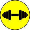 Dumbbell weights icon