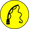 Fishing rod fishing icon