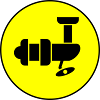 Fishing Reel Symbol Circle