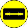 Razor Blade Icon Circle