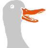 Funny Comic Goose Head