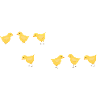 Poussin avec des poussins