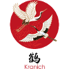 Crane with red crown