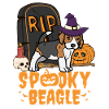 Süßer Beagle Halloween Hund