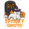 Cute Samoyed Halloween Dog