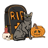Cute Korat Halloween Cat