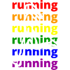 Women running LBGT