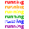 Men running LBGT