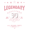 Vintage 90 Aged Perfectly Women på deres 90 års fødselsdag