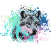 wolf,hund, husky,Hund,bunt,illustration