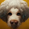 A human doodle dog