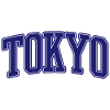 Tokyo Varsity Blue Lettering