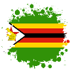 Zimbabwe flags blob