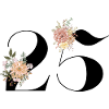 25-års jubilæumsblomster (gave på 25 år)