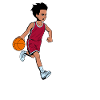 Boy plays basketball - I'm 5