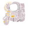 Astronomer Playing Saxophone