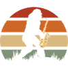 Big Foot Playing Saxophone