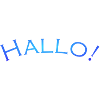 Hallo blau