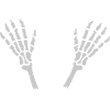 Severed Skeleton Hands Bones