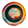 A circle in a circle