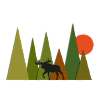 Elch im Wald